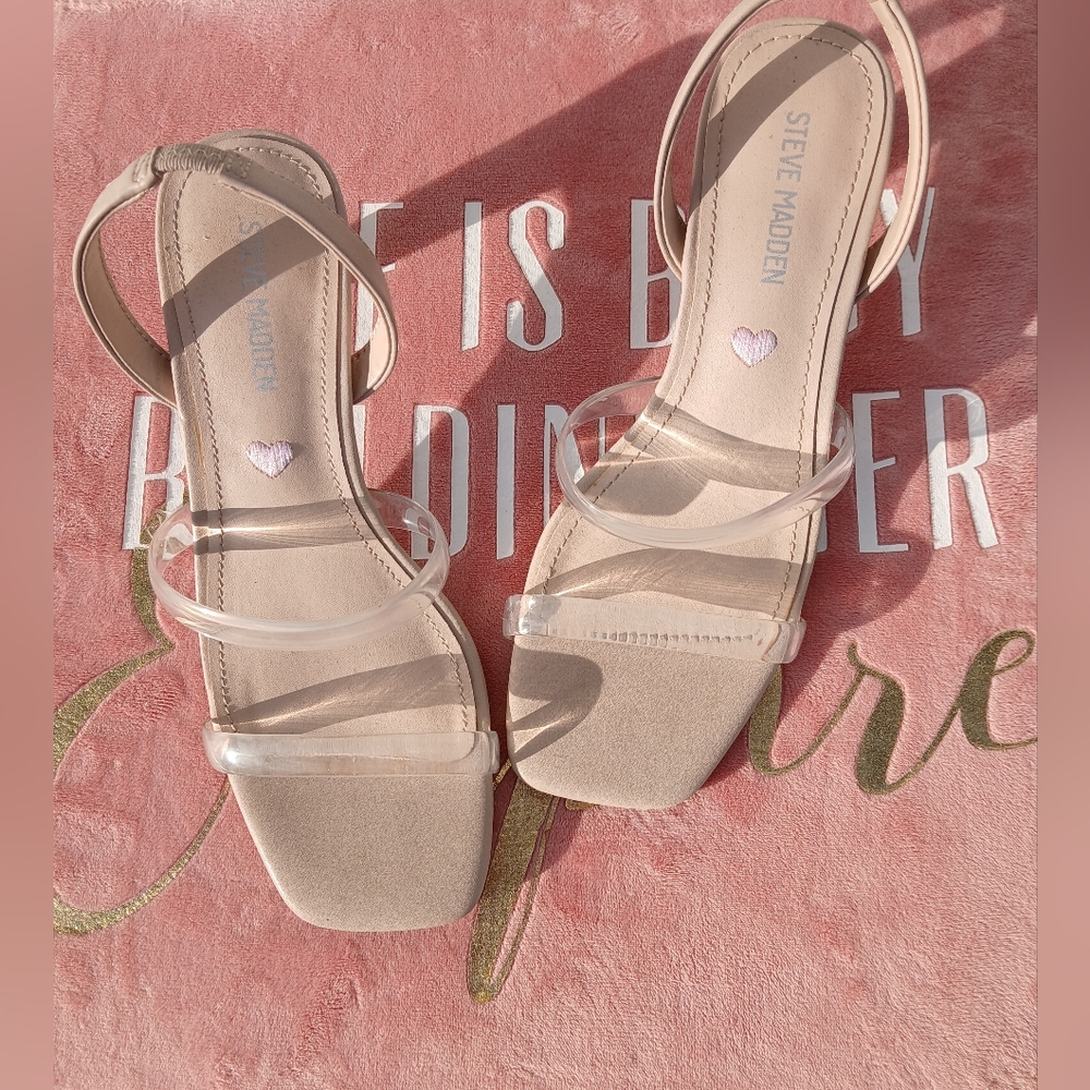 Steve Madden Clear Strap Sandals